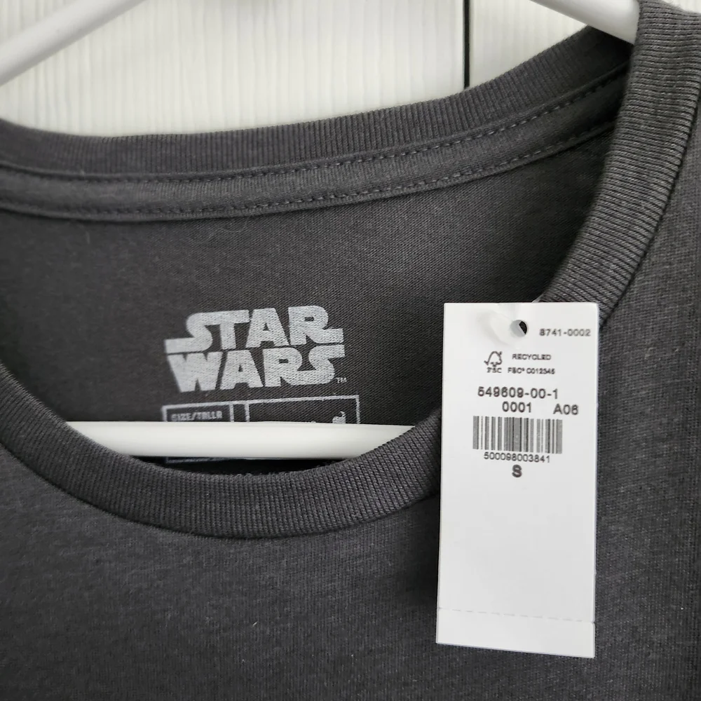 Star Wars Men's Black Graphic X-Wing and Death Star Tee - Picture 2 of 3